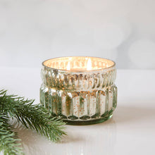 Fir  Candle Mercury Glass 9.5oz