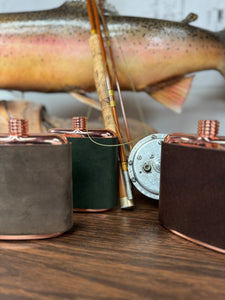 Seibels Custom Leather Wrapped Flasks