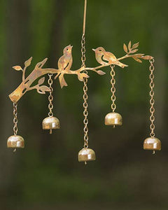 Flamed Birds w/Bells Wind Chime