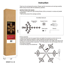 Snowflake Light with Warm White LEDs