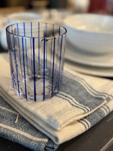 Blue Striped Glasses