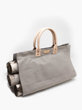 Green Canvas Leather Handle Log Carrier - USA Made