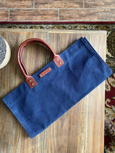 Green Canvas Leather Handle Log Carrier - USA Made