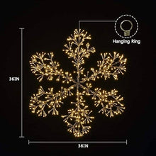 Snowflake Light with Warm White LEDs