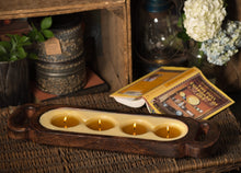 Wood Candle Tray by Himalayan