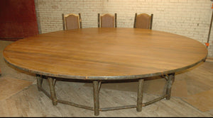 12’ Round Custom Old Hickory Dining Table