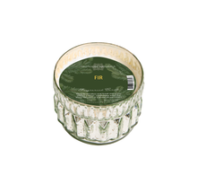 Fir  Candle Mercury Glass 9.5oz
