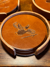 Seibels & Monroe Leather Coasters Set/4
