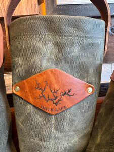 Leather & Canvas Wine/Whiskey Totes