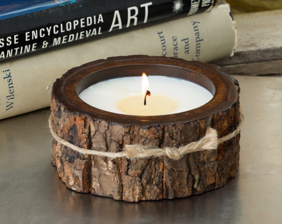 Tree Bark Candle by Himalayan