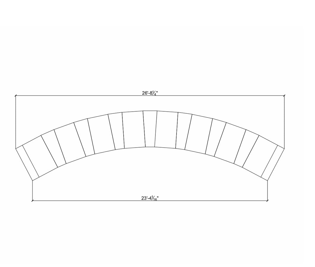 13 Pc Telluride Sectional 23’ 7.75” Grade D/F-CHR-RA/LA/5-AA/6-ICC17