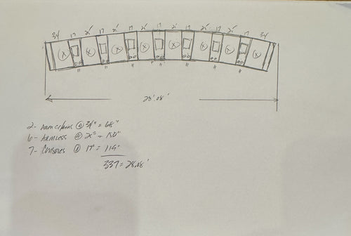 15 Pc Telluride Sectional 28’ (CHR-LA/RA/ 6-AA/7-ICC-17 Consoles/3 Wiring Kits)Grade D/F