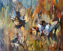 QUAIL AND POINTERS by Artist Dirk Walker