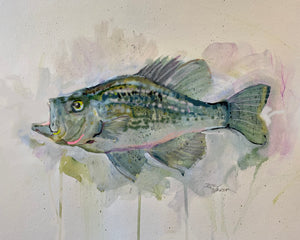 Black Crappie by Artist Dirk Walker