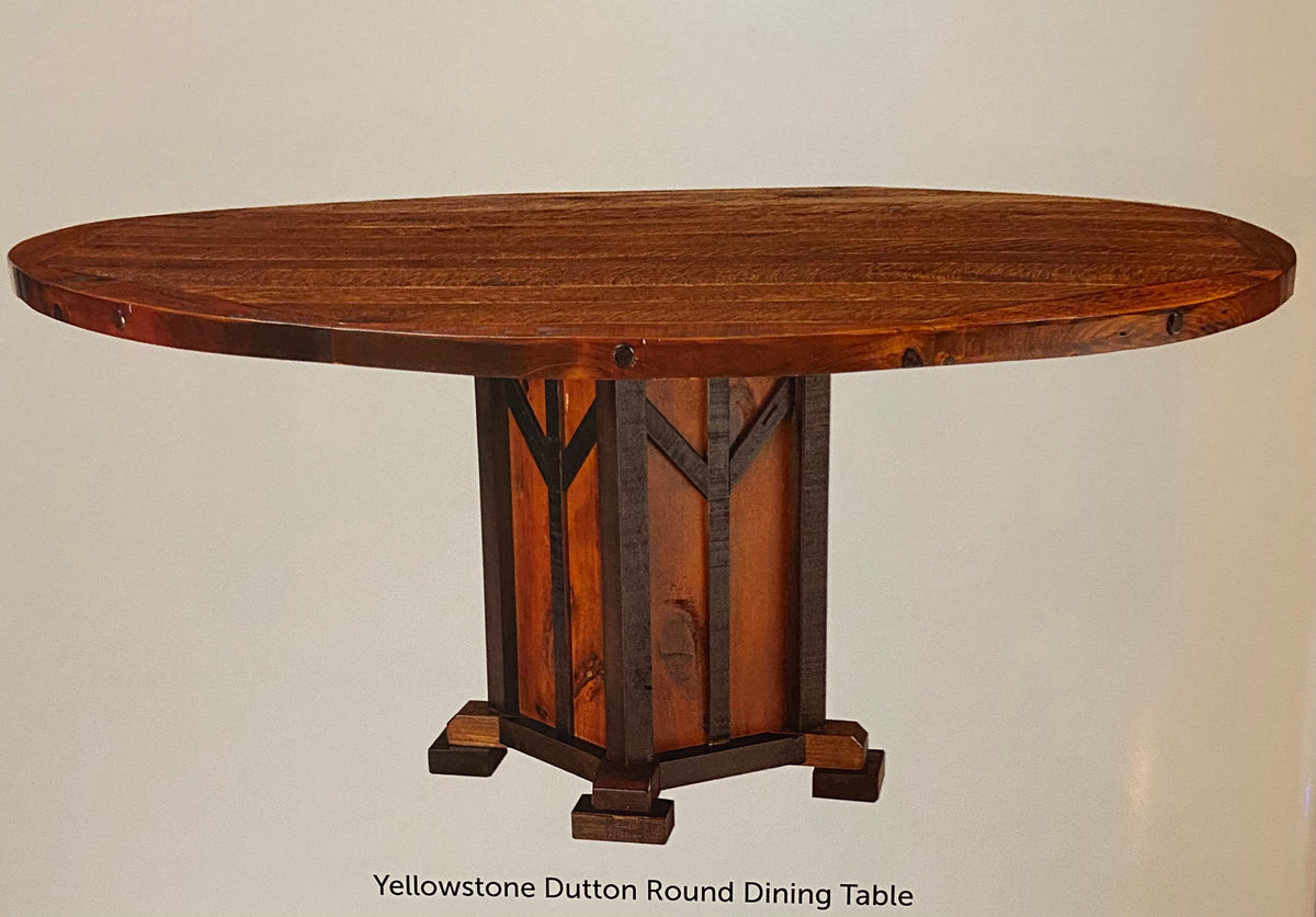 Yellowstone Dutton Round Dining Table Seibels Cottage