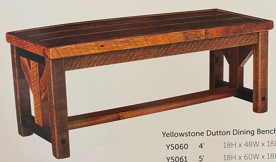 Yellowstone Dutton Dining Bench