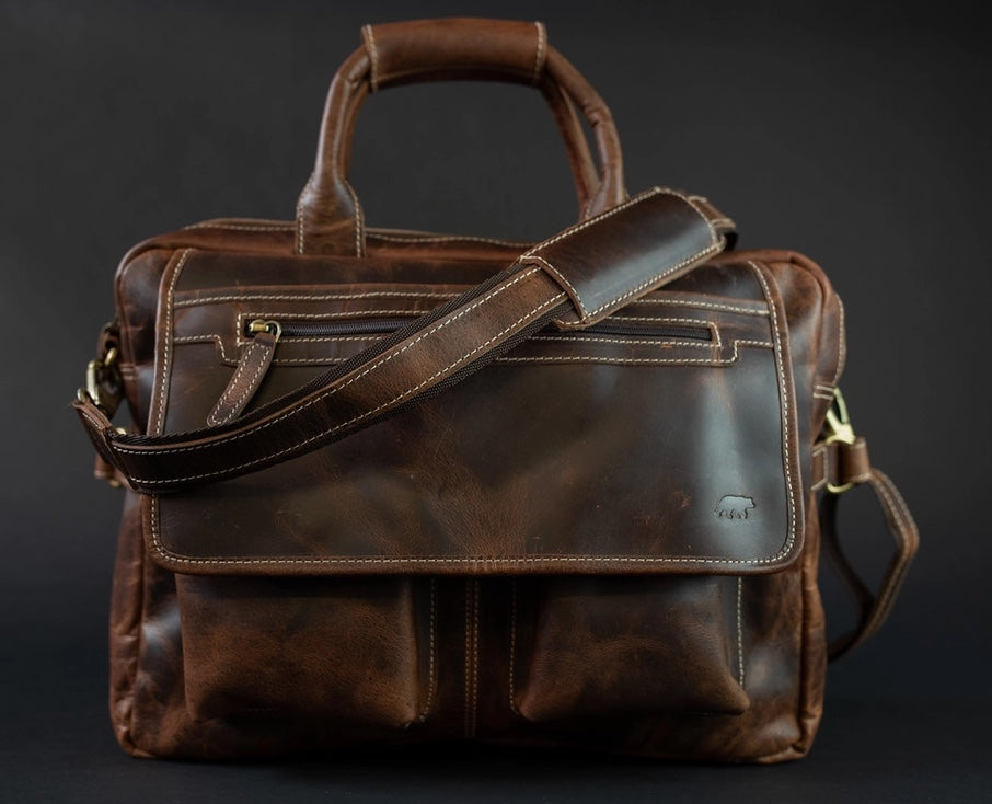 Kodiak Buffalo Leather Pilot Bag