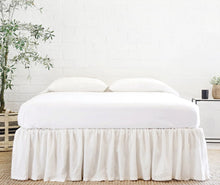 Gathered Linen Bedskirt by POM POM AT HOME