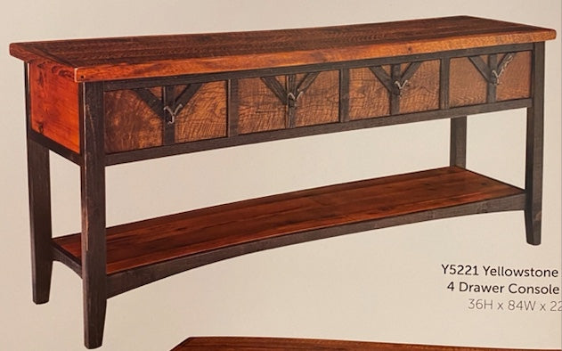Yellowstone Dutton 7'4 Drawer Console Table – Seibels Cottage