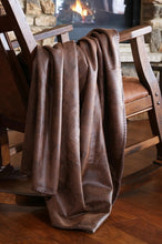 Faux Leather Throw