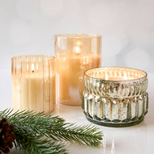 Fir  Candle Mercury Glass 9.5oz