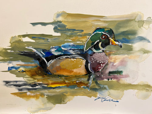 WOOD DUCK by Artist Dirk Walker