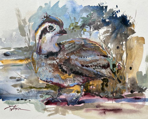 MOONLIT QUAIL by Artist Dirk Walker