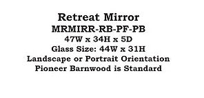 Retreat Mirror by Old Hickory