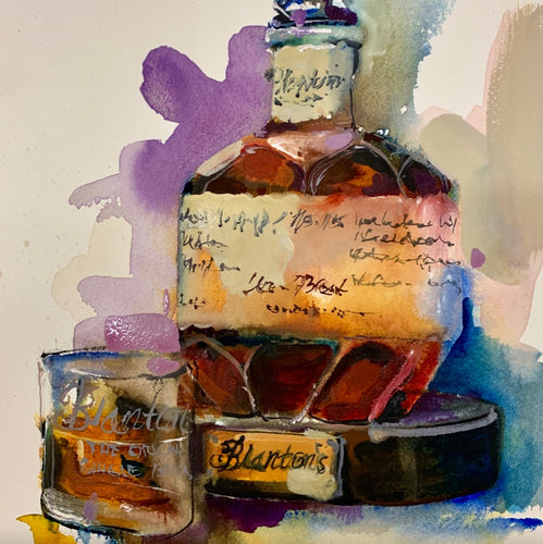 BLANTON'S & A DOUBLE OLD FASHION by Artist Dirk Walker
