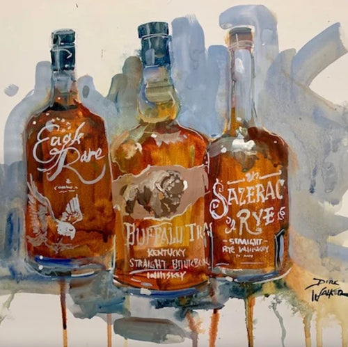 EAGLE RARE, BUFFALO TRACE, & SAZERAC RYE by Artist Dirk Walker