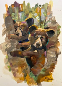 BEAR CUBS BY ARTIST DIRK WALKER