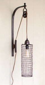 Wire Lamp with Pulley