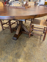 Reclaimed Pine Round Pedestal Table