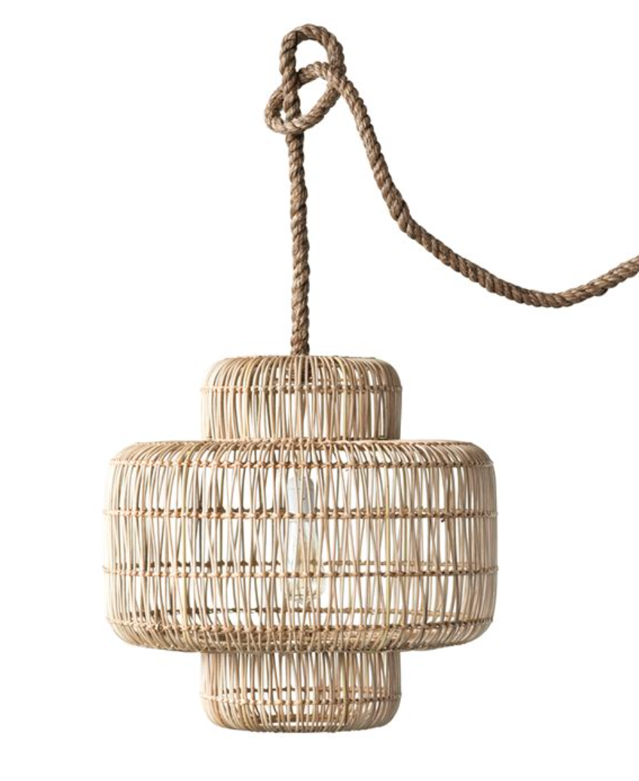 Wicker Pendant Light