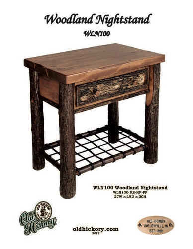 Woodland Nightstand by Old Hickory