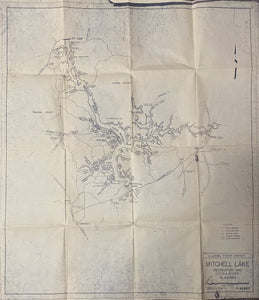 1963 Lake Mitchell Power Company Map