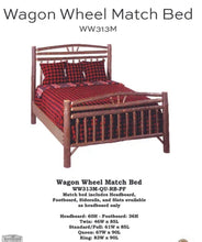 Wagon Wheel Bed by Old Hickory