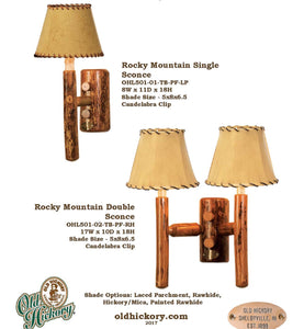 Rocky Mountain Sconce by Old Hickory