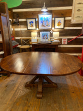 Reclaimed Pine Round Pedestal Table