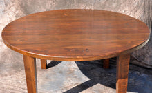 Reclaimed Pine Round Pedestal Table