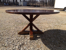 Reclaimed Pine Round Pedestal Table